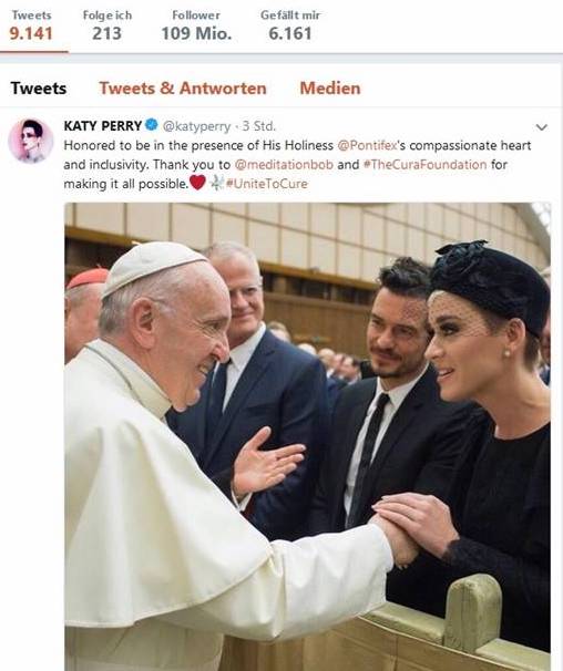 with Pope copy