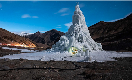 Good news this week, including ice stupas
